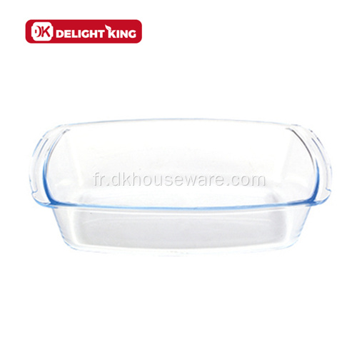 Ensemble de 3 plateaux de cuisson en verre borosilicaté résistant à la chaleur